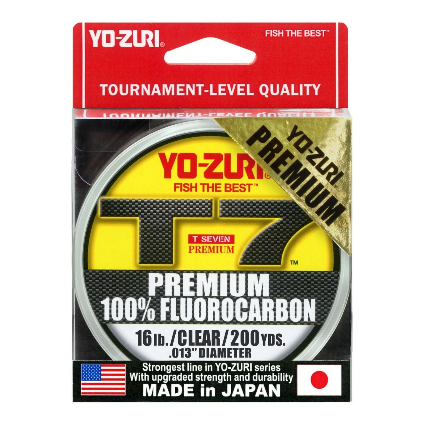 200YD 16LB Yo-Zuri T-7 Premium Fluorocarbon Spool