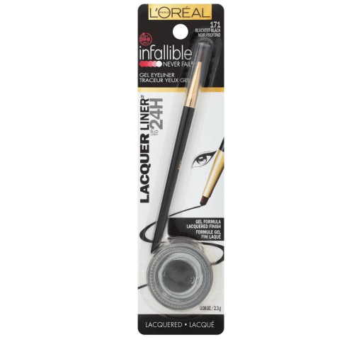 L'Oreal Paris Infallible Lacquer Eyeliner, Blackest Black, 0.08 oz.