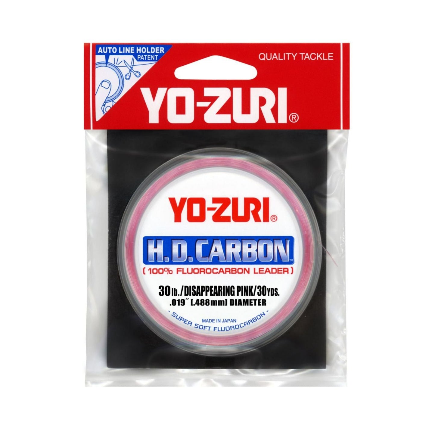 Pink 30YD 30LB Yo-Zuri HD Disappearing Fluorocarbon Material
