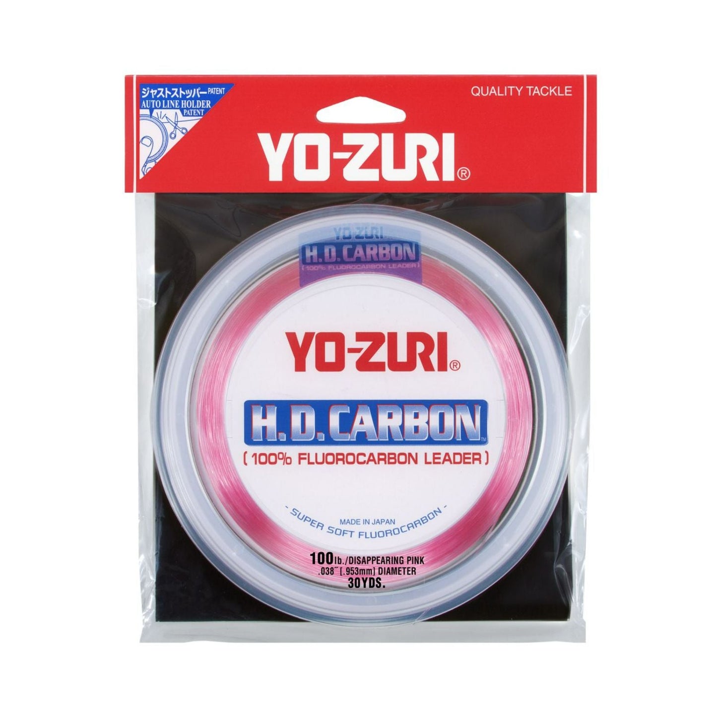 Pink 30YD 100LBYo-Zuri HD Disappearing Fluorocarbon Material