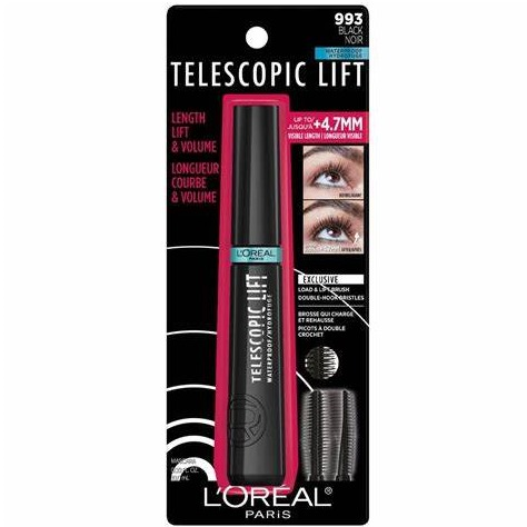 L'Oreal Paris Telescopic Lift Volumizing Mascara 36HR Wear, Waterproof - 0.33 fl oz