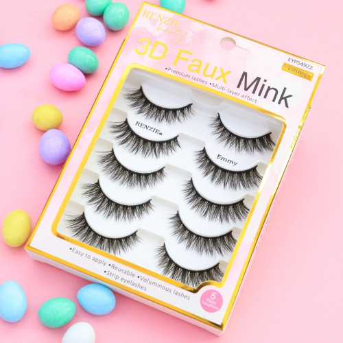 Kenzie Beauty 3D Faux Mink Lashes - 5 Pack