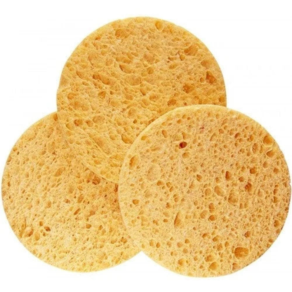Round Cellulose Beauty Sponges (Pack of 100)