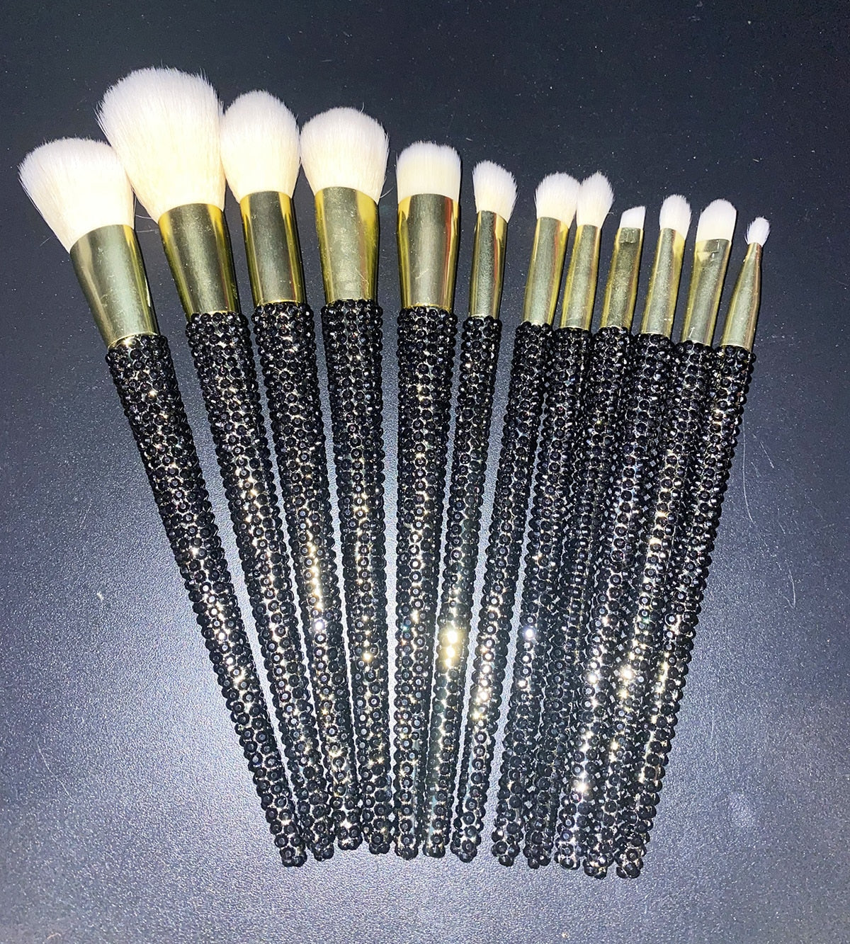 12Pcs/set Diamond-studded Makeup Brushes
