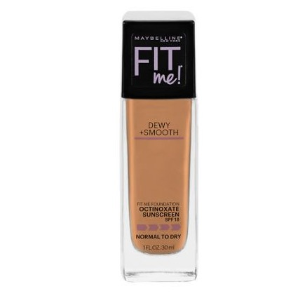 Maybelline Fit Me Dewy + Smooth SPF 18 Liquid Foundation Makeup 1 fl. oz