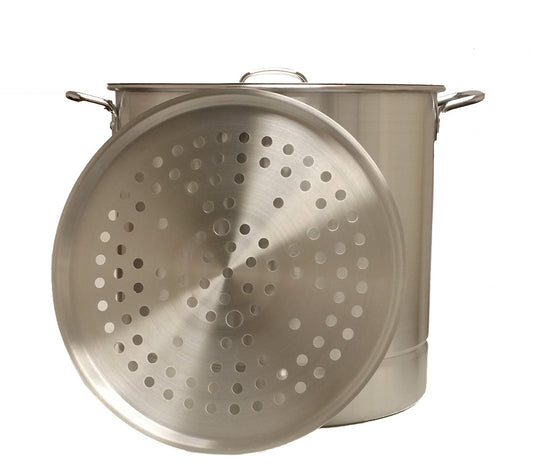 King Kooker 40 Quart Heavy Duty Aluminum Pot & Steamer Plates