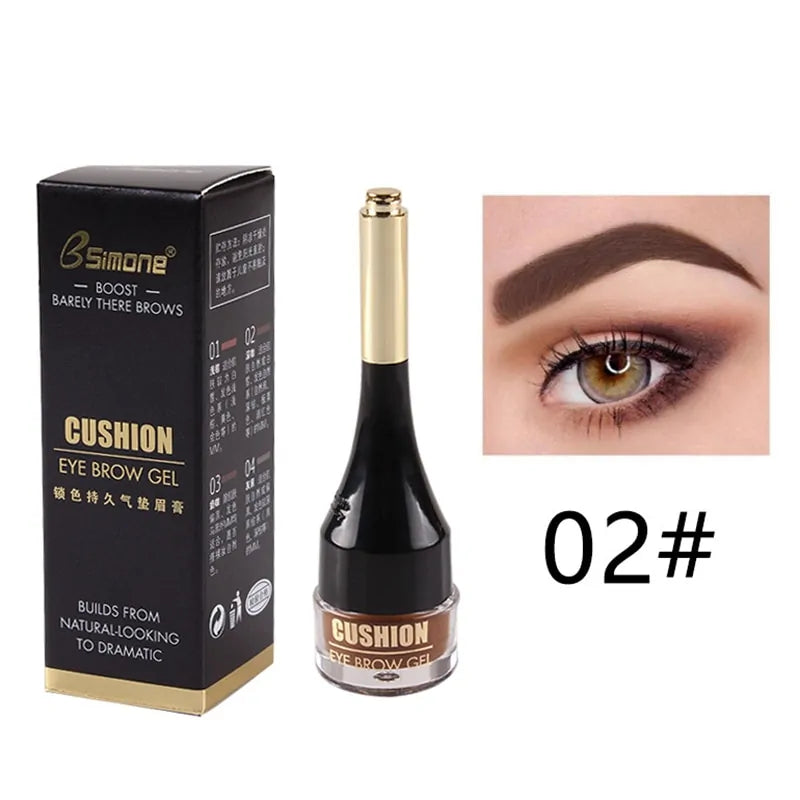 "Long-lasting Waterproof Eyebrow Cream Gel: 4 Color Options"