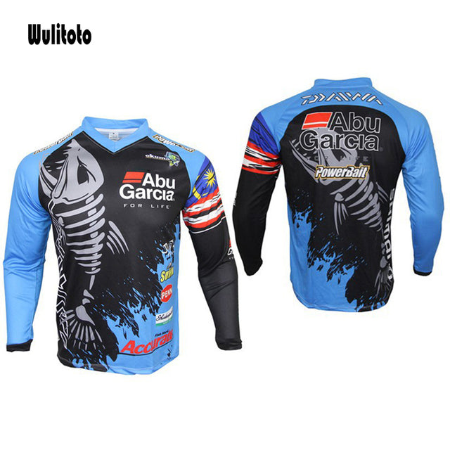Summer long-sleeved fishing shirt, breathable and quick-drying outdoor men&#39;s fishing clothes