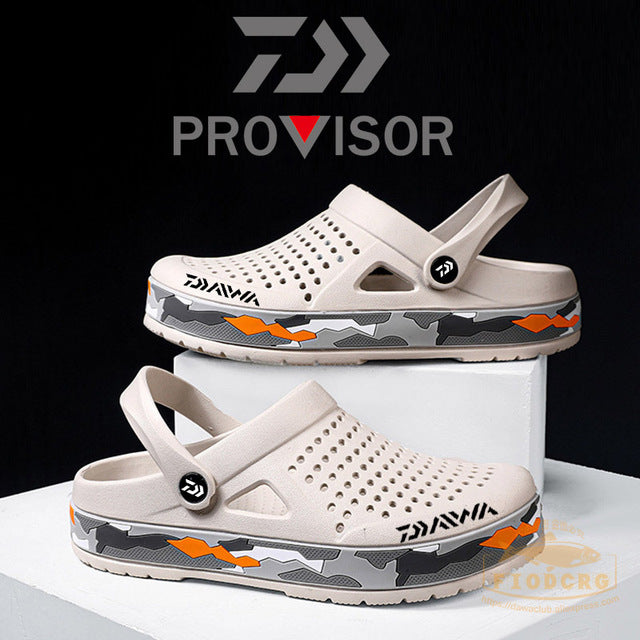 2022 New Fishing Slippers Summer Beach Men Sandals Rubber Flat Breathable Shoes Outdoor Fishing Shoes Fishing Sandals