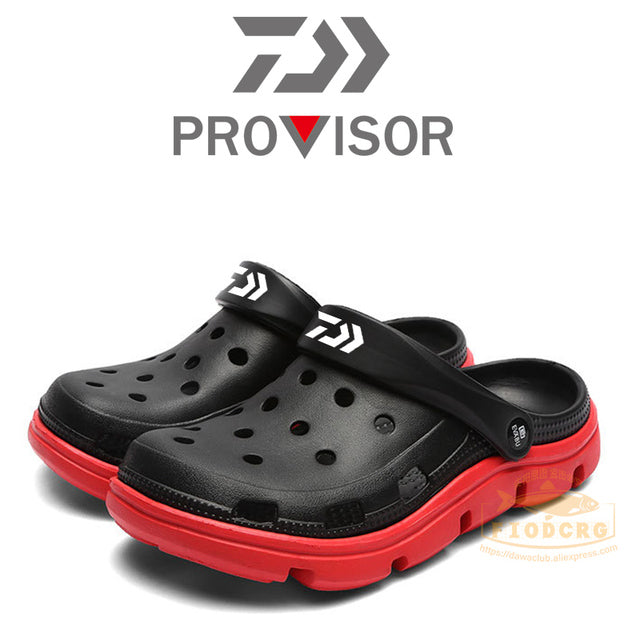 2022 New Fishing Slippers Summer Beach Men Sandals Rubber Flat Breathable Shoes Outdoor Fishing Shoes Fishing Sandals