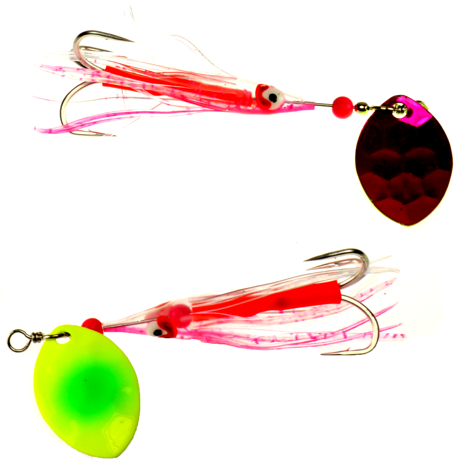 Vip Outdoors 3.5 Cascade Salmon Spinner 2-Pk